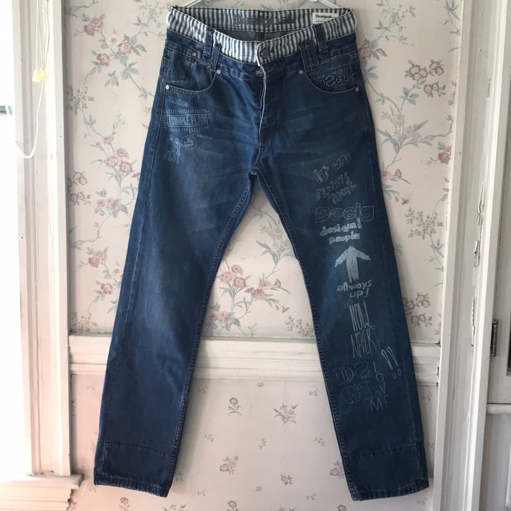 Stunning Free people Desigual jeans Sz 32